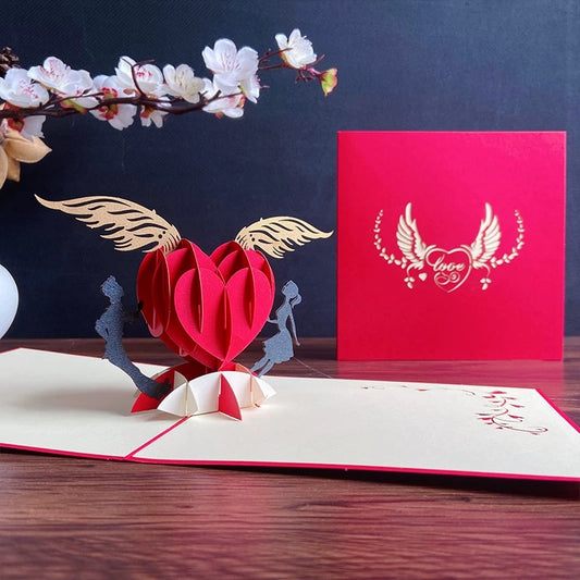 3D Valentinstag Pop-up Karte