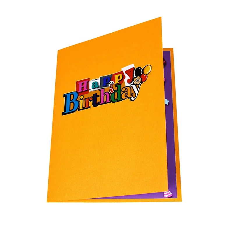 🎉 Alles Gute zum Geburtstag besonderen einzigartig 3D Pop-UP Grußkarte 🎂