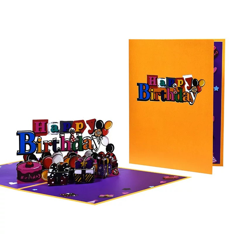 🎉 Alles Gute zum Geburtstag besonderen einzigartig 3D Pop-UP Grußkarte 🎂