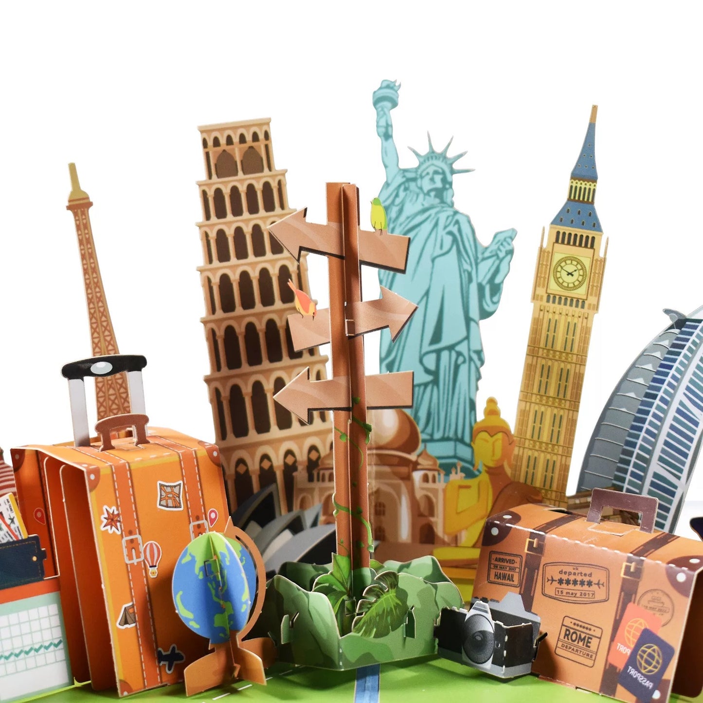 ⛵ 3D Pop-Up neue Start&neue Reisen Souvenir Grußkarte
