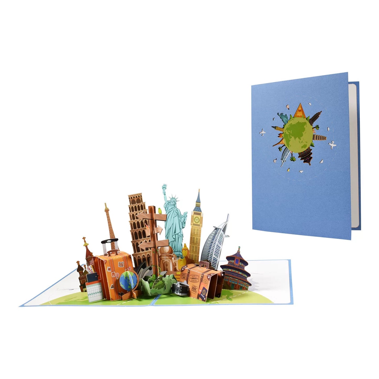 ⛵ 3D Pop-Up neue Start&neue Reisen Souvenir Grußkarte