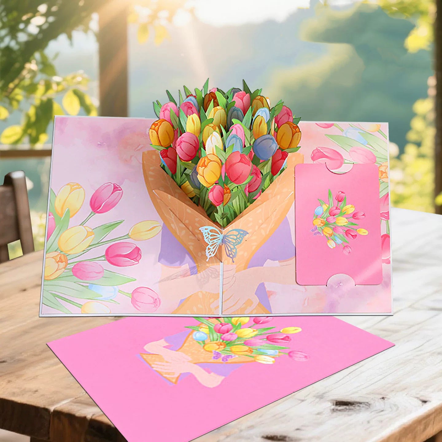 3D Pop-up Tulpe Blumen Grußkarte