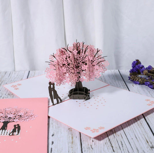 3D Valentinstag Pop-Up Karte Liebe Hochzeit Verlobung Jubiläum