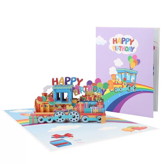 Alles Gute zum Geburtstag einzigartig & unvergesslich 3D-Karte 🎂