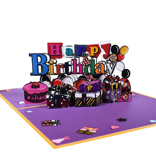 🎉 Alles Gute zum Geburtstag besonderen einzigartig 3D Pop-UP Grußkarte 🎂