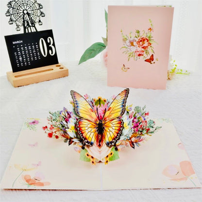3D Pop-Up wunderbare Schmetterling Grußkarte