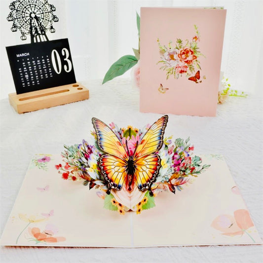 3D Pop-Up wunderbare Schmetterling Grußkarte