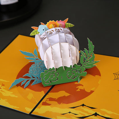 🎃 3D-Halloweenkarte – schaurig schön & einzigartig! 👻