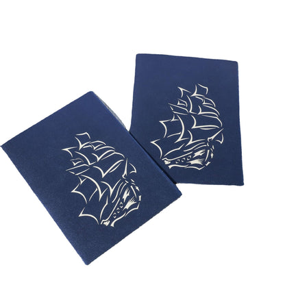 ⛵ 3D-Segelboot-Karte – Glück & neue Reisen! Symbol für Erfolg und einen Neue Start.
